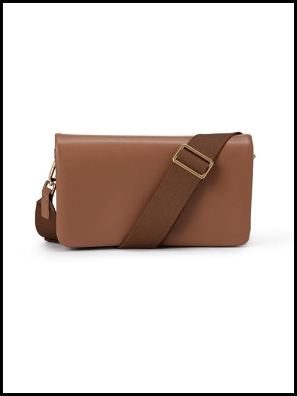 Faux PU Leather Convertible Clutch Crossbody Bag Adjustable Strap